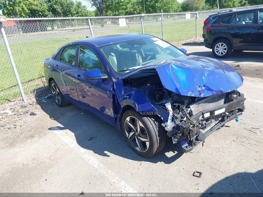 2023 Hyundai Elantra VIN KMHLS4AG1PU465430 IAAI salvage auction — FRONT END, Salvage (New Jersey), sold $3,100 on 2026-08-03 (photo 1)