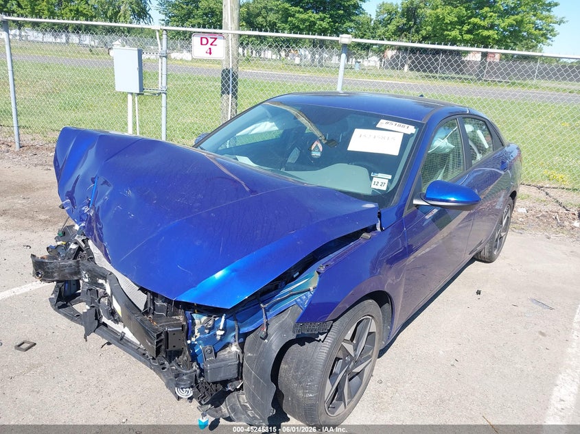 2023 Hyundai Elantra VIN KMHLS4AG1PU465430 IAAI salvage auction — FRONT END, Salvage Title, sold $2,550 on 2026-07-27 (photo 2)