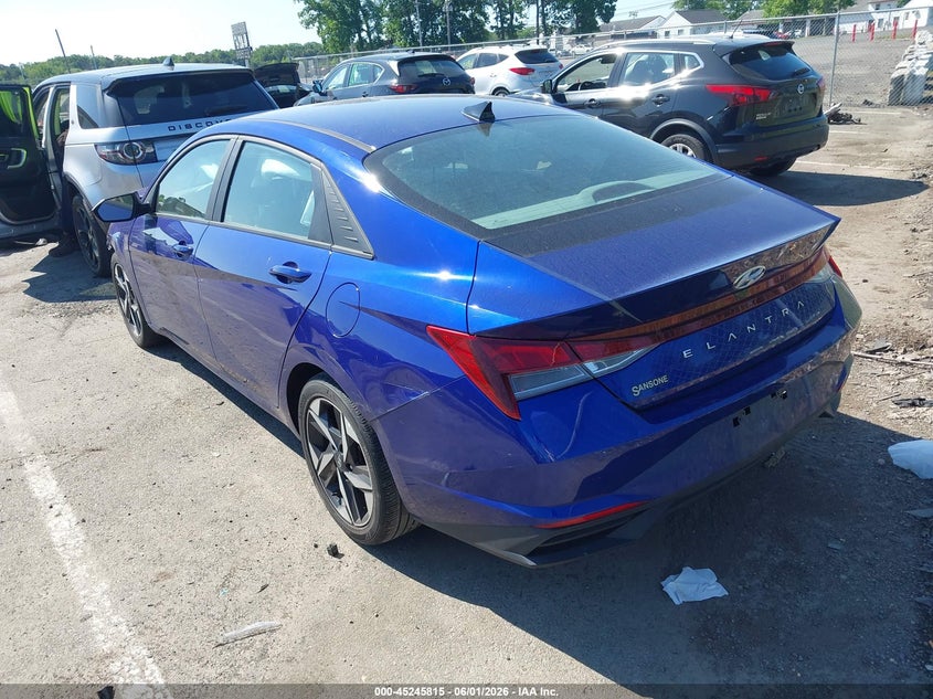 2023 Hyundai Elantra VIN KMHLS4AG1PU465430 IAAI salvage auction — FRONT END, Salvage (New Jersey), sold $3,100 on 2026-08-03 (photo 3)
