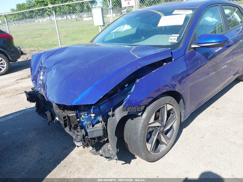 2023 Hyundai Elantra VIN KMHLS4AG1PU465430 IAAI salvage auction — FRONT END, Salvage Title, sold $2,550 on 2026-07-27 (photo 6)