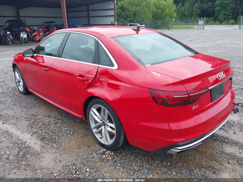 2024 Audi A4 VIN WAUEAAF41RN005630 IAAI salvage auction — FRONT END, Salvage Title, sold $7,125 on 2026-07-10 (photo 3)