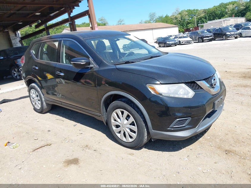 2015 Nissan Rogue VIN KNMAT2MV6FP588712 IAAI salvage auction — REAR END, Salvage Title, sold $1,775 on 2026-07-07 (photo 1)