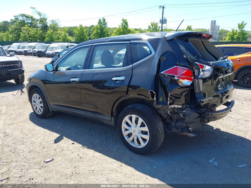 2015 Nissan Rogue VIN KNMAT2MV6FP588712 IAAI salvage auction — REAR END, Salvage Title, sold $1,775 on 2026-07-07 (photo 3)