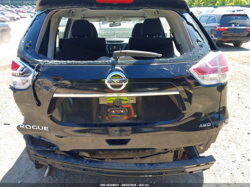 2015 Nissan Rogue VIN KNMAT2MV6FP588712 IAAI salvage auction — REAR END, Salvage Title, sold $1,775 on 2026-07-07 (photo 6)