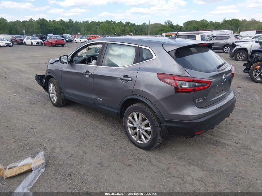 2021 Nissan Rogue VIN JN1BJ1AW9MW443848 IAAI salvage auction — FRONT END, Salvage Title, sold $2,100 on 2026-07-20 (photo 3)