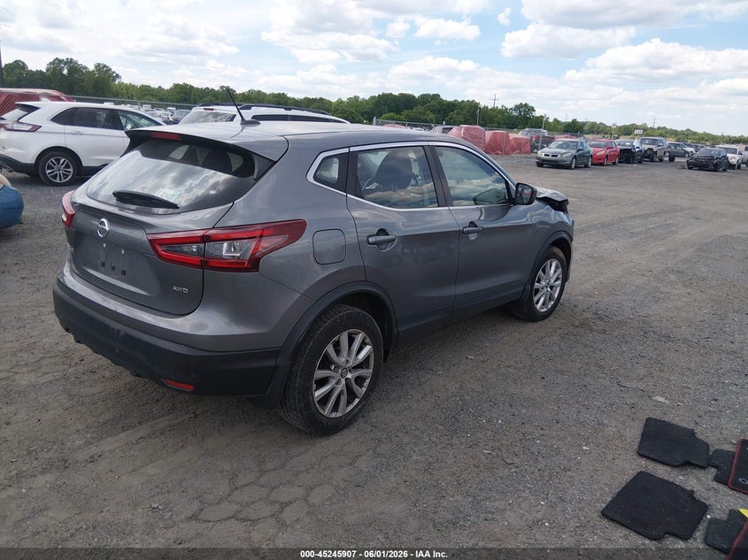 2021 Nissan Rogue VIN JN1BJ1AW9MW443848 IAAI salvage auction — FRONT END, Salvage Title, sold $2,100 on 2026-07-20 (photo 4)