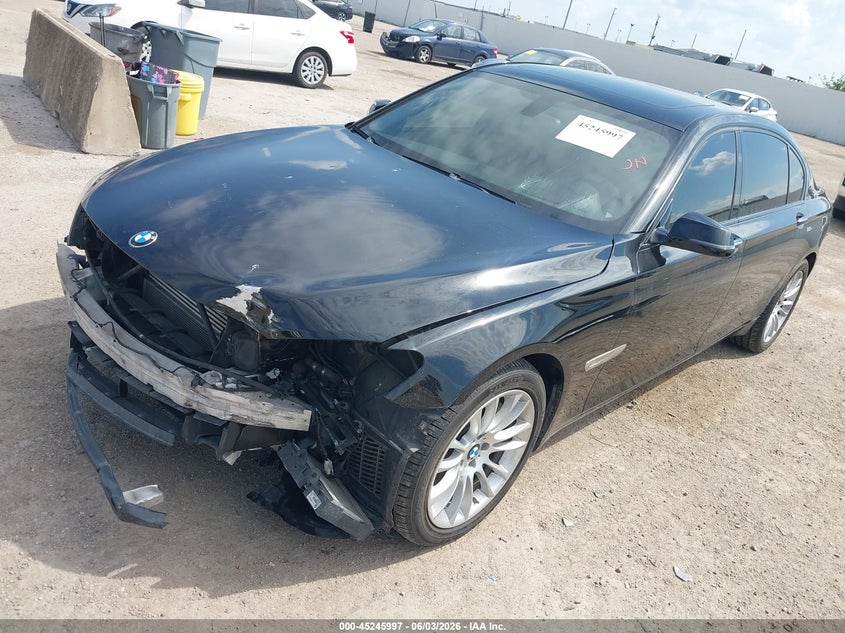 2013 BMW 7er VIN WBAYF8C58DD139957 IAAI salvage auction — FRONT END, Original (Texas), sold $2,250 on 2026-07-29 (photo 2)