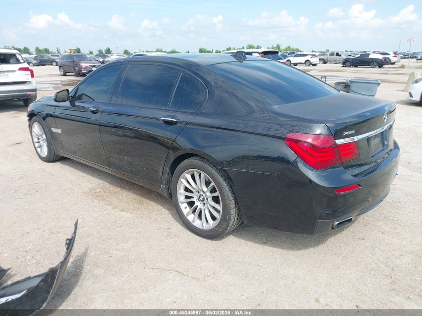 2013 BMW 7er VIN WBAYF8C58DD139957 IAAI salvage auction — FRONT END, Original (Texas), sold $2,250 on 2026-07-22 (photo 3)