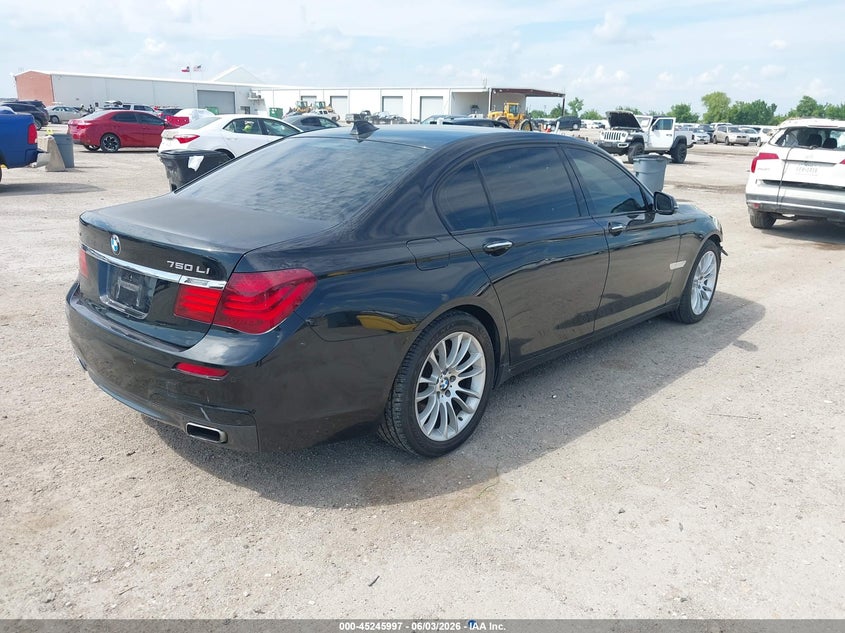 2013 BMW 7er VIN WBAYF8C58DD139957 IAAI salvage auction — FRONT END, Original (Texas), sold $2,250 on 2026-07-22 (photo 4)