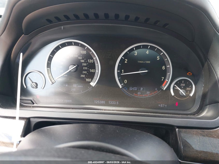 2013 BMW 7er VIN WBAYF8C58DD139957 IAAI salvage auction — FRONT END, Original (Texas), sold $2,250 on 2026-07-22 (photo 7)