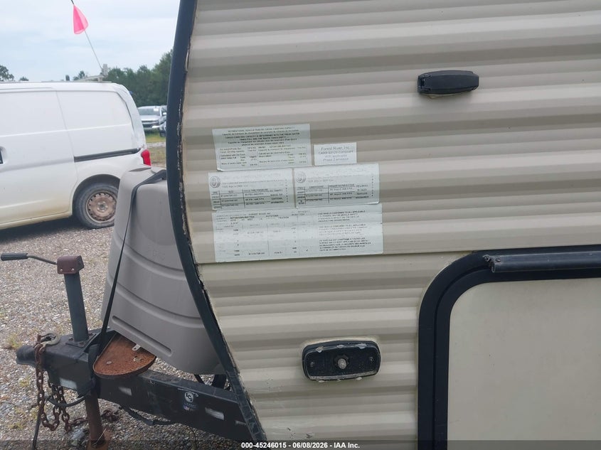 2018 Avenger Travel trailer VIN 5ZT2AVSB9JB917024 IAAI salvage auction — REAR END, Salvage (Mississippi), sold $6,150 on 2026-07-07 (photo 7)