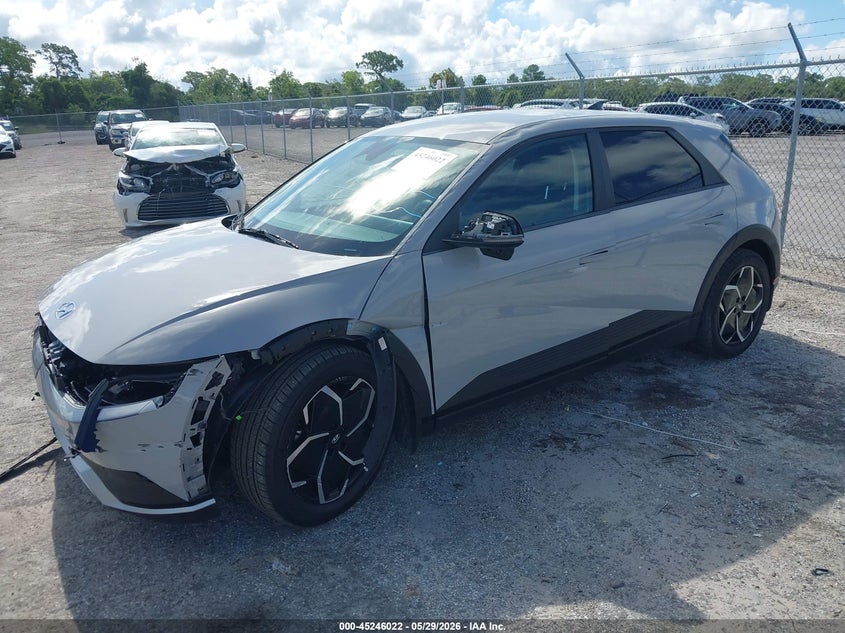 2022 Hyundai Ioniq 5 VIN KM8KN4AE1NU091660 IAAI salvage auction — LEFT FRONT, Salvage Title, sold $8,600 on 2026-07-23 (photo 2)