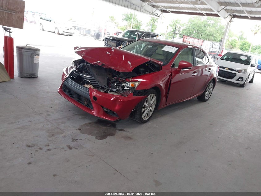 2015 Lexus Is VIN JTHBF1D26F5067396 IAAI salvage auction — FRONT END, Salvage Title, sold $1,750 on 2026-07-08 (photo 2)