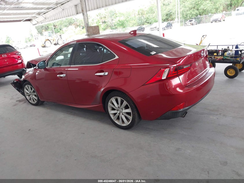 2015 Lexus Is VIN JTHBF1D26F5067396 IAAI salvage auction — FRONT END, Salvage Title, sold $1,750 on 2026-07-08 (photo 3)