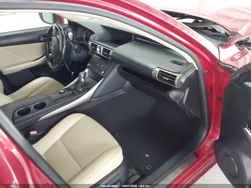 2015 Lexus Is VIN JTHBF1D26F5067396 IAAI salvage auction — FRONT END, Salvage Title, sold $1,750 on 2026-07-08 (photo 5)