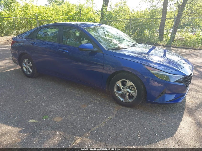 2021 Hyundai Elantra VIN 5NPLL4AGXMH043860 IAAI salvage auction — NORMAL WEAR, Sf97 (Minnesota), sold $9,700 on 2026-07-14 (photo 1)