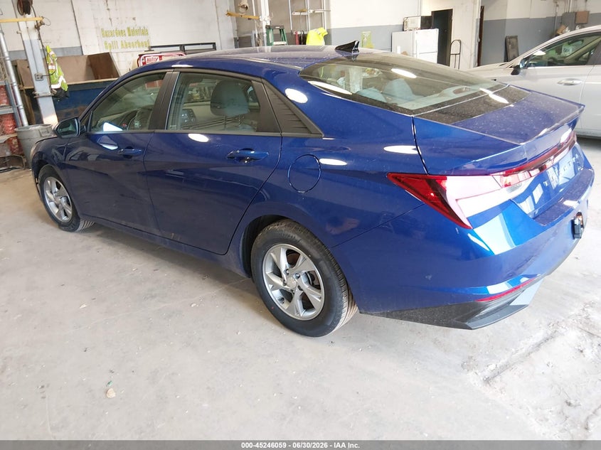 2021 Hyundai Elantra VIN 5NPLL4AGXMH043860 IAAI salvage auction — NORMAL WEAR, Sf97 (Minnesota), sold $9,700 on 2026-07-14 (photo 3)