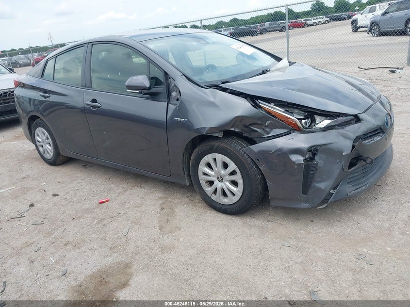 2021 Toyota Prius VIN JTDKAMFU8M3151518 IAAI salvage auction — FRONT END, Salvage Title, sold $3,700 on 2026-07-29 (photo 1)