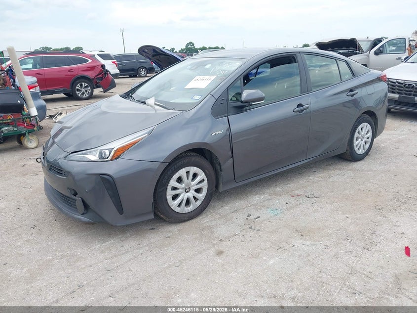 2021 Toyota Prius VIN JTDKAMFU8M3151518 IAAI salvage auction — FRONT END, Salvage Title, sold $3,700 on 2026-07-29 (photo 2)