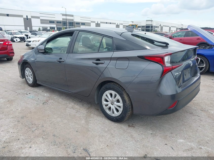 2021 Toyota Prius VIN JTDKAMFU8M3151518 IAAI salvage auction — FRONT END, Salvage Title, sold $3,700 on 2026-07-29 (photo 3)