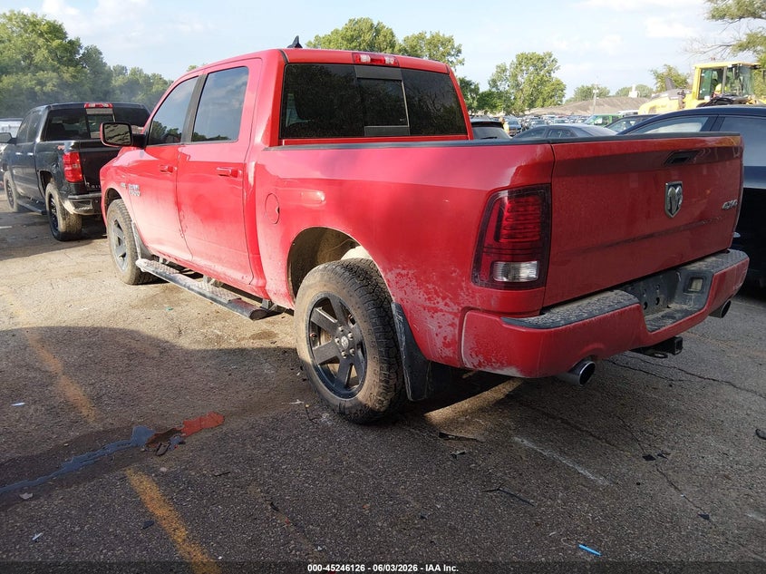 2014 Ram 1500 VIN 1C6RR7MT7ES203027 IAAI salvage auction — HAIL, Salvage Title, sold $3,650 on 2026-07-22 (photo 3)