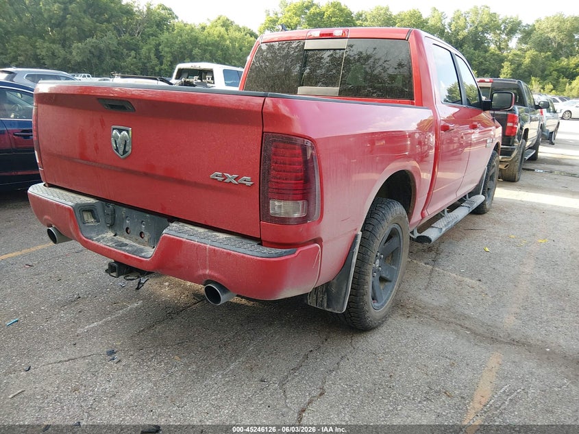 2014 Ram 1500 VIN 1C6RR7MT7ES203027 IAAI salvage auction — HAIL, Salvage Title, sold $3,650 on 2026-07-22 (photo 4)