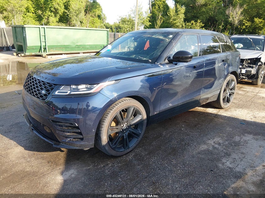 2021 Land rover Range rover velar VIN SALYM2FU5MA313809 IAAI salvage auction — HAIL, Salvage Title, sold $17,650 on 2026-07-08 (photo 2)