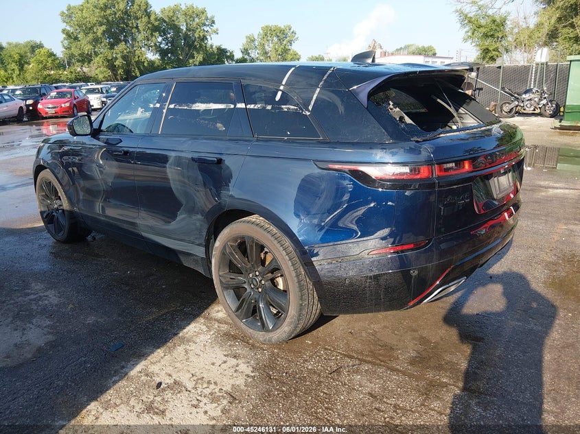 2021 Land rover Range rover velar VIN SALYM2FU5MA313809 IAAI salvage auction — HAIL, Salvage Title, sold $17,650 on 2026-07-08 (photo 3)