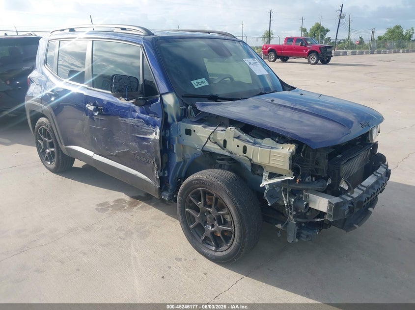 2020 Jeep Renegade VIN ZACNJABB0LPL86390 IAAI salvage auction — FRONT END, Original (Texas), sold $1,650 on 2026-08-14 (photo 1)