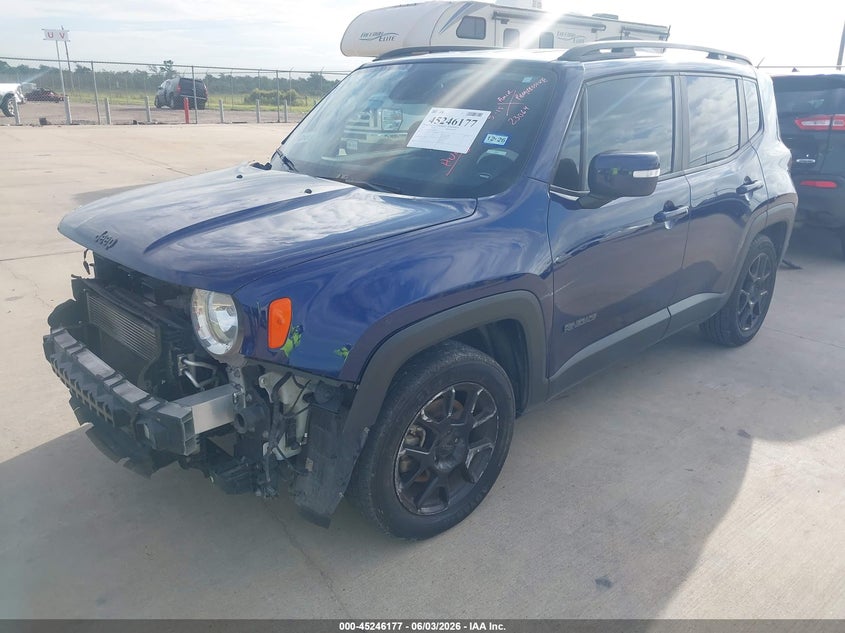 2020 Jeep Renegade VIN ZACNJABB0LPL86390 IAAI salvage auction — FRONT END, Original (Texas), sold $1,650 on 2026-08-14 (photo 2)