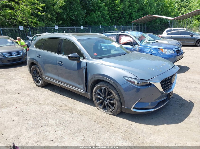 2022 Mazda Cx-9 VIN JM3TCBDY0N0625500 IAAI salvage auction — LEFT FRONT, Salvage Title, sold $9,250 on 2026-08-25 (photo 1)