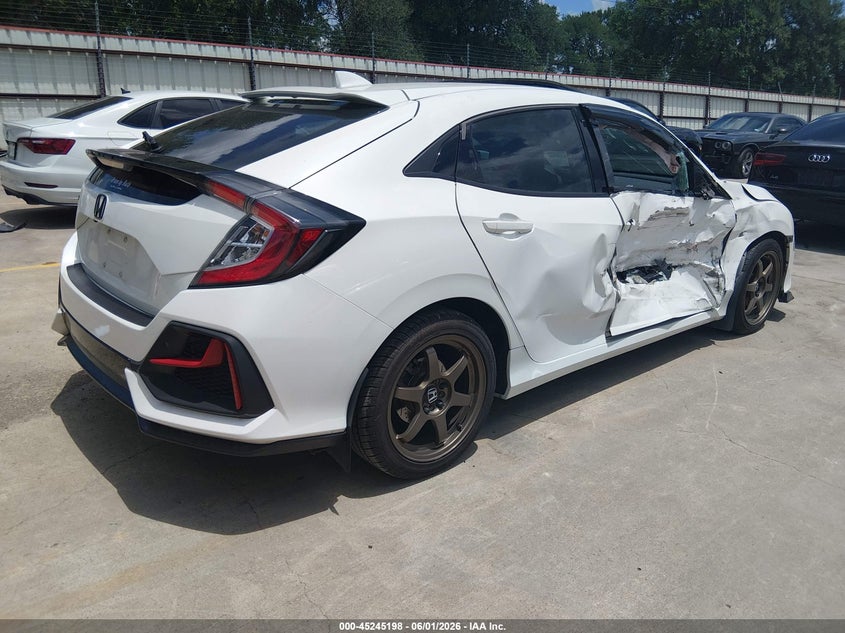 2017 Honda Civic VIN SHHFK7H86HU222254 IAAI salvage auction — RIGHT SIDE, Salvage Title, sold $2,850 on 2026-07-14 (photo 4)