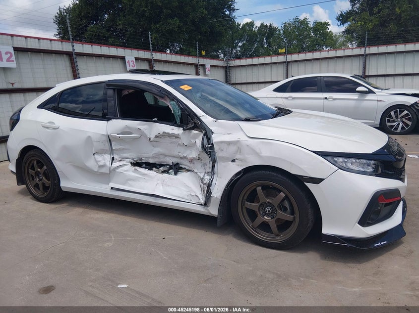 2017 Honda Civic VIN SHHFK7H86HU222254 IAAI salvage auction — RIGHT SIDE, Salvage Title, sold $2,850 on 2026-07-14 (photo 6)