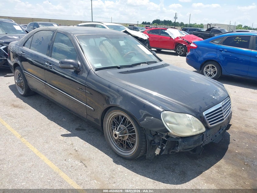 2002 Mercedes-benz S class VIN WDBNG75J12A241072 IAAI salvage auction — FRONT END, Original (Texas), sold $375 on 2026-07-15 (photo 1)