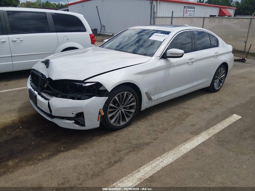 2021 BMW 5er VIN WBA73BJ08MWX03510 IAAI salvage auction — FRONT END, Salvage Title, sold $19,800 on 2026-07-16 (photo 2)