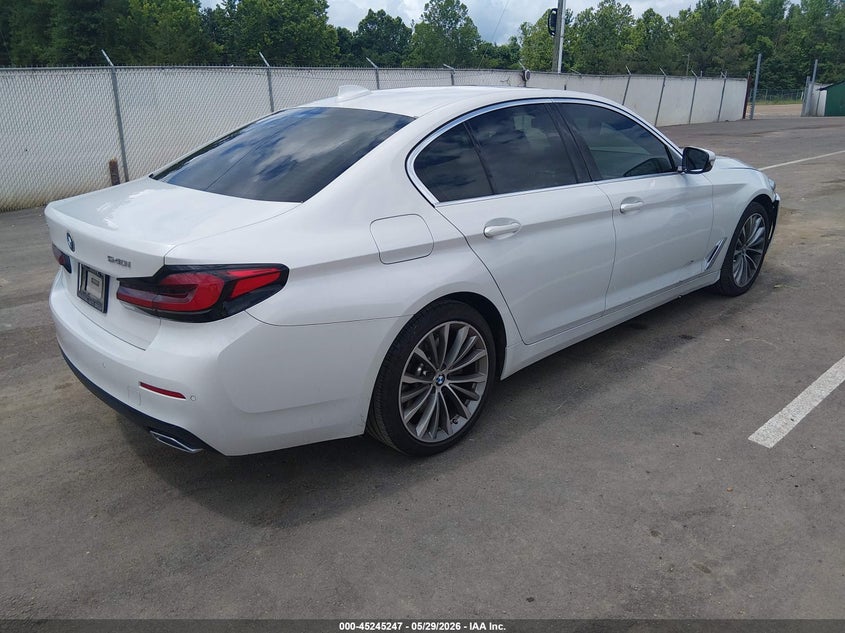 2021 BMW 5er VIN WBA73BJ08MWX03510 IAAI salvage auction — FRONT END, Salvage Title, sold $19,800 on 2026-07-16 (photo 4)