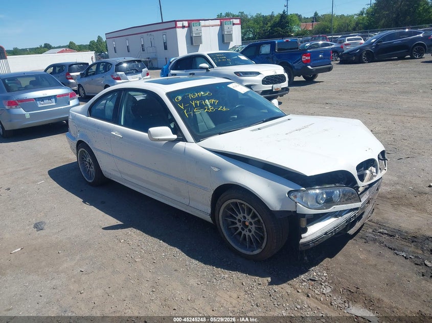 2004 BMW 3 series VIN WBABD33494JY97099 IAAI salvage auction — FRONT END, Clear (Virginia), sold $1,500 on 2026-07-07 (photo 1)