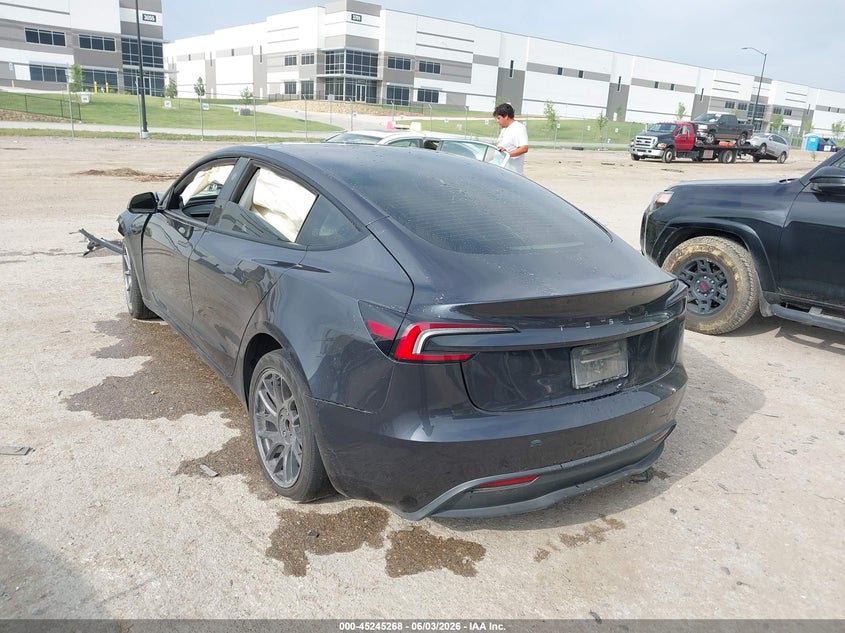 2025 Tesla Model 3 VIN 5YJ3E1EA2SF911828 IAAI salvage auction — FRONT END, Salvage Title, sold $6,300 on 2026-07-16 (photo 3)