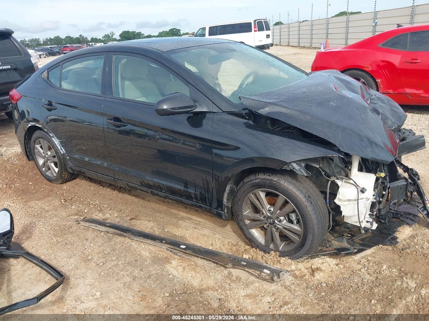 2018 Hyundai Elantra VIN 5NPD84LF7JH284216 IAAI salvage auction — SIDE, Salvage Title, sold $500 on 2026-07-28 (photo 1)