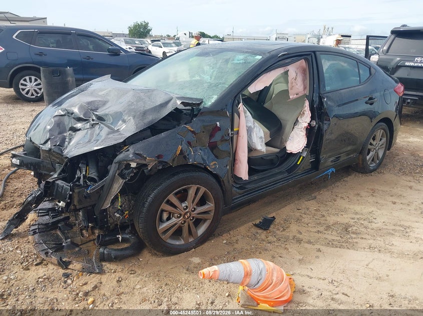 2018 Hyundai Elantra VIN 5NPD84LF7JH284216 IAAI salvage auction — SIDE, Salvage Title, sold $500 on 2026-07-28 (photo 2)