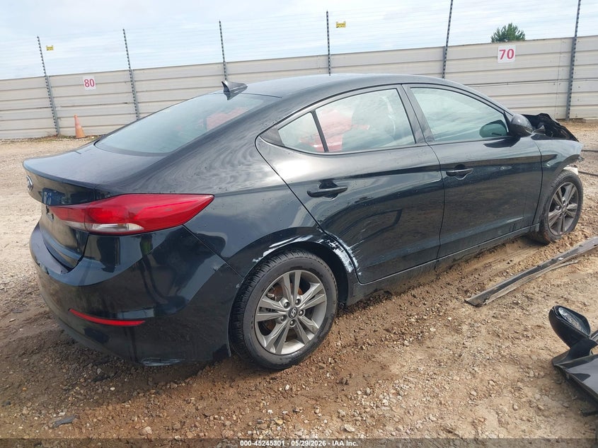 2018 Hyundai Elantra VIN 5NPD84LF7JH284216 IAAI salvage auction — SIDE, Salvage Title, sold $500 on 2026-07-28 (photo 4)