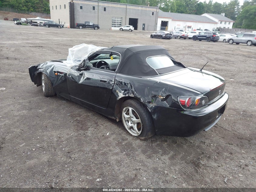 2001 Honda S2000 VIN JHMAP11411T006038 IAAI salvage auction — ALL OVER, Clear (Massachusetts), sold $5,100 on 2026-07-16 (photo 3)