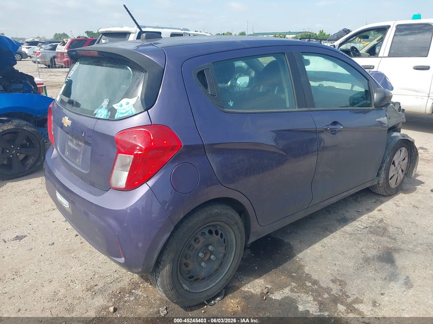 2017 Chevrolet Spark VIN KL8CB6SA5HC820870 IAAI salvage auction — FRONT END, Salvage Title, sold $350 on 2026-07-15 (photo 4)
