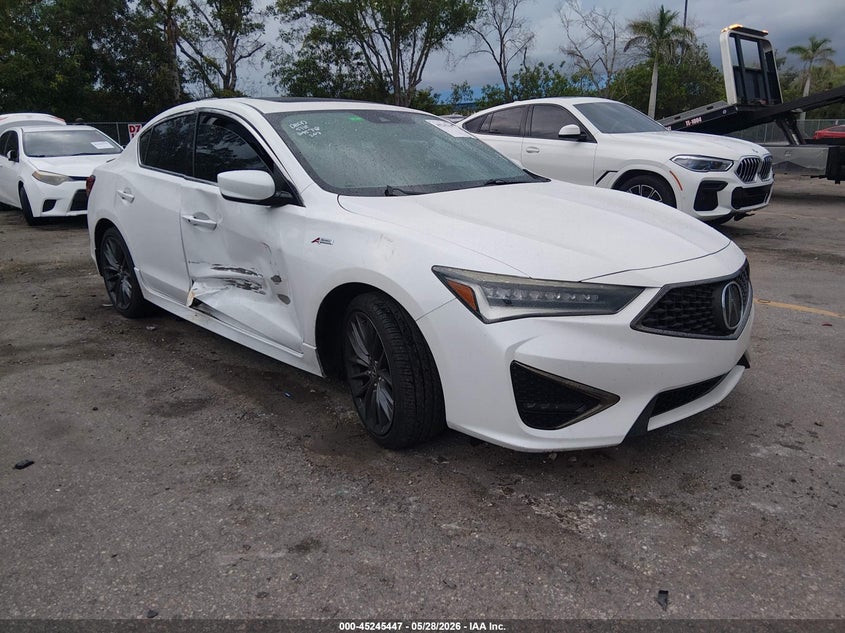 2019 Acura Ilx VIN 19UDE2F80KA003023 IAAI salvage auction — UNKNOWN, Rebuildable (Florida), sold $7,000 on 2026-07-13 (photo 1)