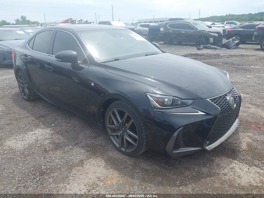 2018 Lexus Is VIN JTHBA1D22J5065457 IAAI salvage auction — HAIL, Clear (Oklahoma), sold $7,300 on 2026-07-14 (photo 1)