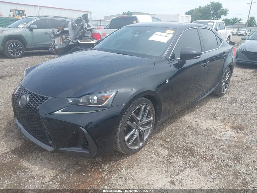 2018 Lexus Is VIN JTHBA1D22J5065457 IAAI salvage auction — HAIL, Clear (Oklahoma), sold $7,300 on 2026-07-14 (photo 2)
