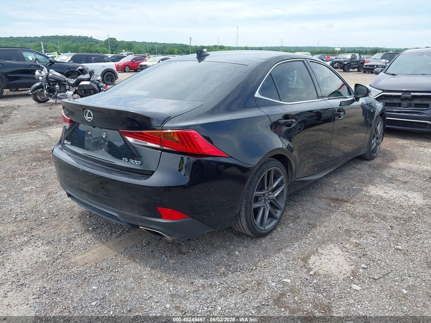 2018 Lexus Is VIN JTHBA1D22J5065457 IAAI salvage auction — HAIL, Clear (Oklahoma), sold $7,300 on 2026-07-14 (photo 4)
