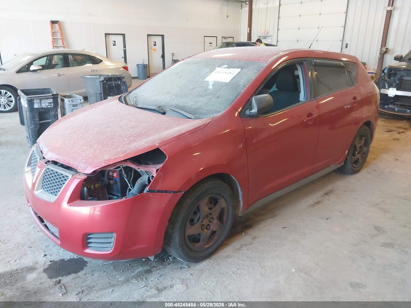 2009 Pontiac Vibe VIN 5Y2SP67819Z436478 IAAI salvage auction — FRONT END, Clear (Florida), sold $325 on 2026-07-07 (photo 2)