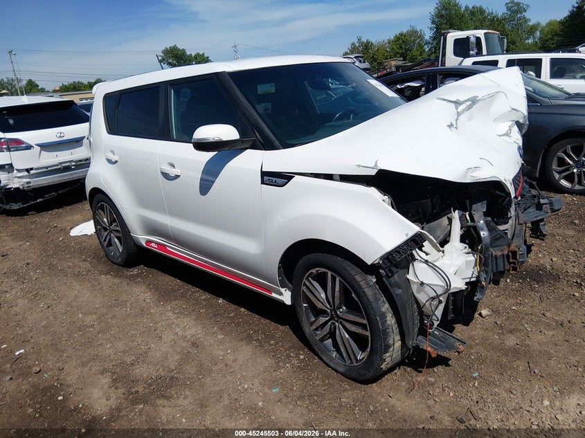 2014 Kia Soul VIN KNDJP3A57E7025407 IAAI salvage auction — FRONT END, Salvage Title, sold $375 on 2026-07-15 (photo 1)