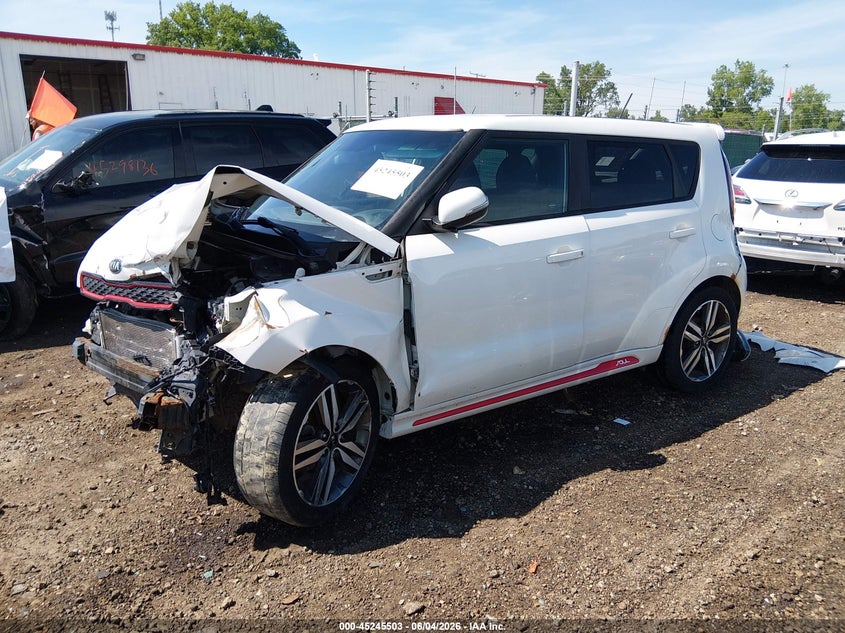 2014 Kia Soul VIN KNDJP3A57E7025407 IAAI salvage auction — FRONT END, Salvage Title, sold $375 on 2026-07-15 (photo 2)